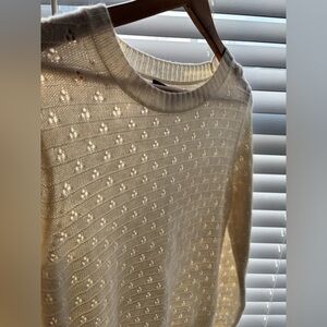 J. Crew Ivory Knit Sweater